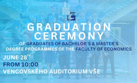 Graduation ceremony of the Faculty of Economics, VŠE