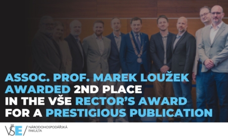 Assoc. Prof. Marek Loužek Awarded 2nd Place in the VŠE Rector’s Award for a Prestigious Publication