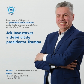Klub absolventů NF VŠE Vás zve na přednášku Jiřího Janouška
