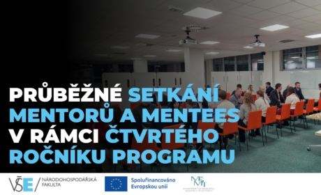 Průběžné setkání mentorů a mentees v rámci čtvrtého ročníku programu