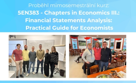 Proběhl mimosemestrální kurz: 5EN383 – Chapters in Economics III.:  Financial Statements Analysis:  Practical Guide for Economists