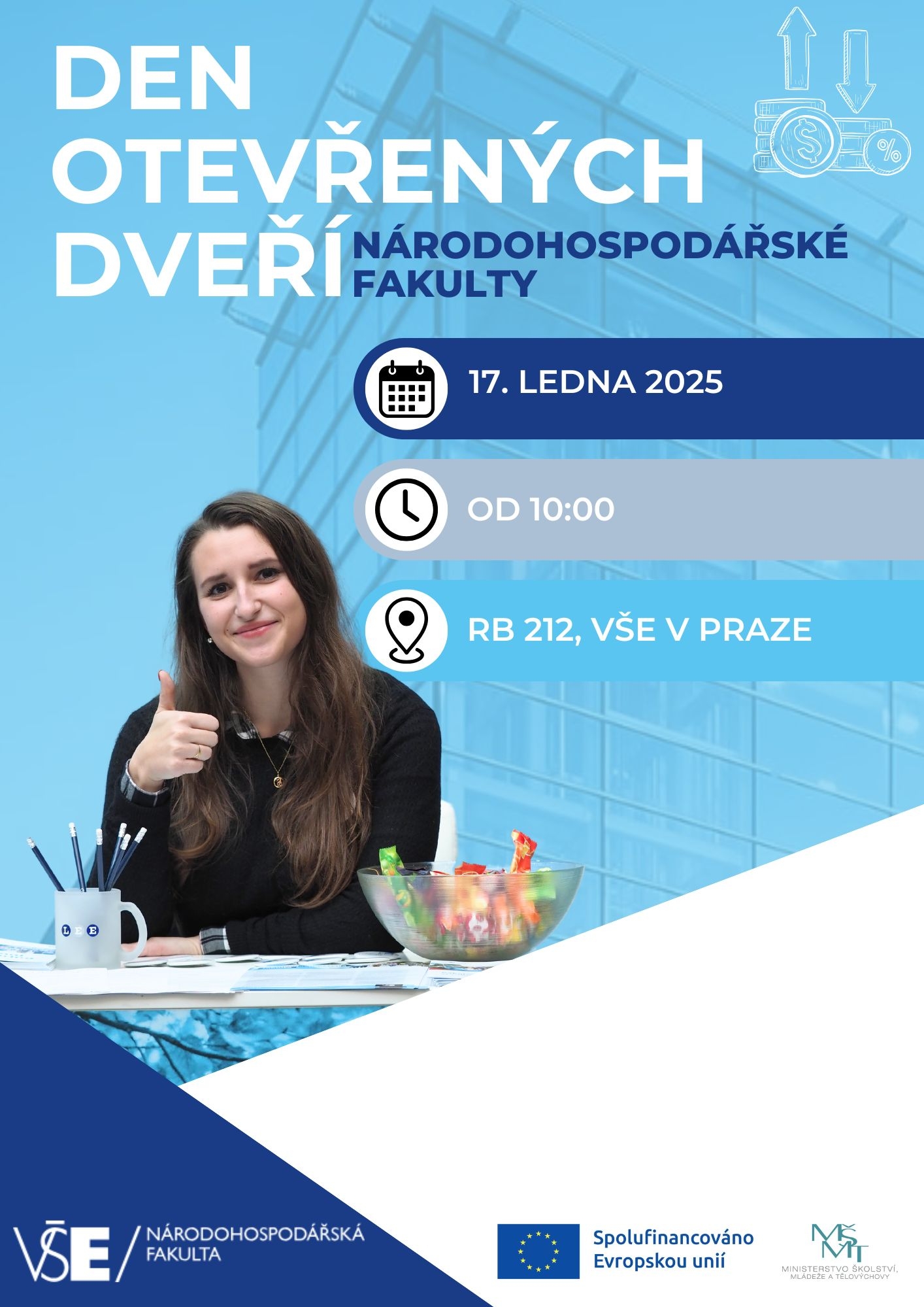 Den otevřených dveří na Národohospodářské fakultě VŠE