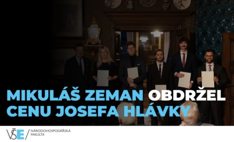 Mikuláš Zeman obdržel Cenu Josefa Hlávky