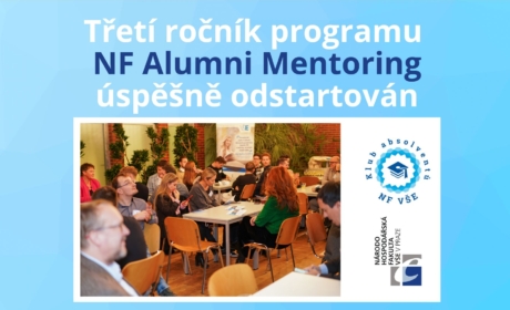 Třetí ročník programu NF Alumni Mentoring úspěšně odstartován