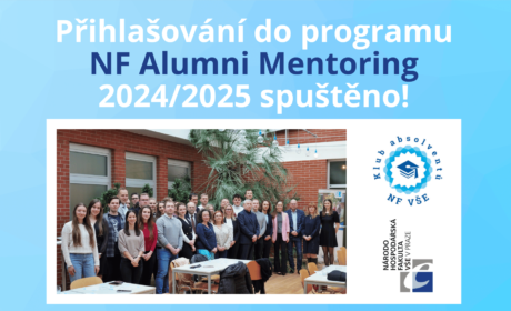 Přihlašování do programu NF Alumni Mentoring 2024/2025 spuštěno!