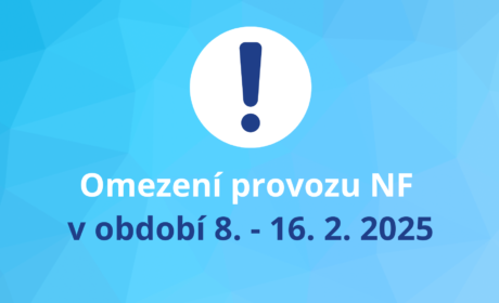 Omezení provozu NF v období 8. – 16. 2. 2025