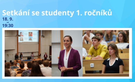 Setkání se studenty 1. ročníků