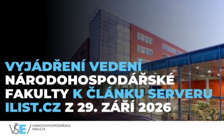 Vyjádření vedení Národohospodářské fakulty k článku iListu z 29. září 2026
