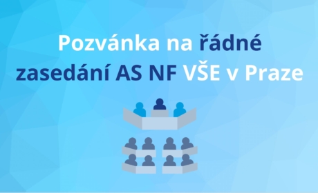 Pozvánka na řádné zasedání Akademického senátu Národohospodářské fakulty Vysoké školy ekonomické v Praze (funkční období 2021-2024)